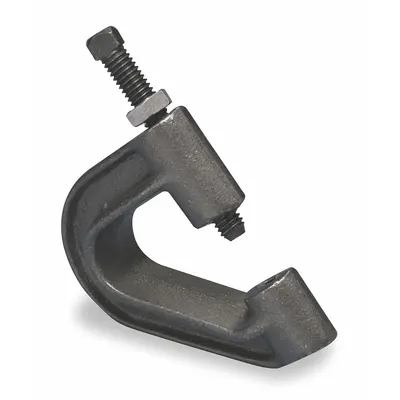 NVENT CADDY Beam Clamp: Cast Iron, 400 lb Load Capacity - C-Clamp Style Beam Clamps