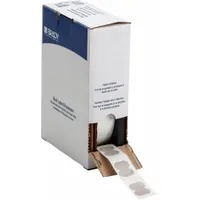 Pre-Cut Label Stock Roll: 49/64 in x 1 13/64 in, Polyethylene, Gray (Matte), Indoor (MPN BM7-111-145-GY)