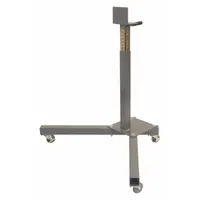 Lab Stand: Carbon Steel, 30 in Overall Lg, 46 in Overall Wd, 4 3/4 ft Overall Ht, 4 1/4 ft Rod Lg (MPN A118)