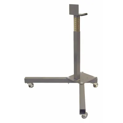 CAFRAMO Lab Stand: Carbon Steel, 30 in Overall Lg, 46 in Overall Wd, 4 3/4 ft Overall Ht - Lab Support Stands with Rod Included