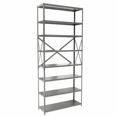 HALLOWELL Medium-Duty Standalone Open Metal Shelving