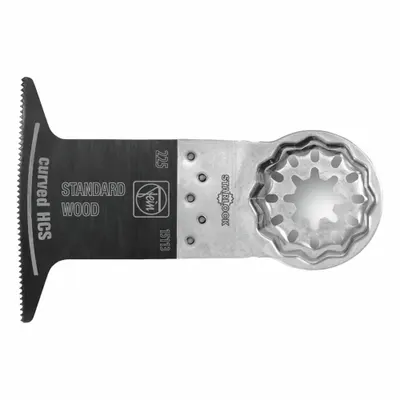 FEIN Oscillating Tool Blade: 2 1/2 in Blade Wd, 2 in Overall Lg, Long Straight Cut - Starlock Mounted Blades