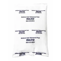 Gel pack for cold therapy applications. Each pack weighs 24 oz and measures 8 in by 6 in. Supplied as a 6-pack. Moisture-safe design for repeated use in clinical, athletic, or home settings.