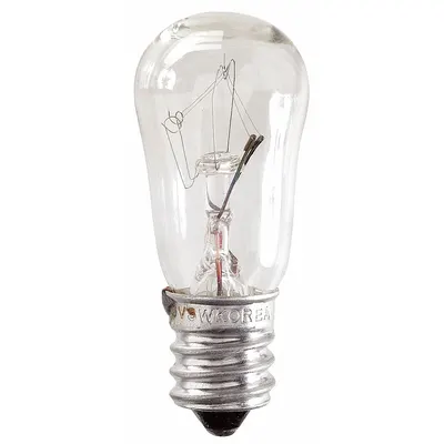 GE LAMPS Incandescent Bulb: Incandescent, Candelabra Screw (E12), (S) Sign, S6, 6S6 - Candelabra Screw Base (E12) Miniature Lamps