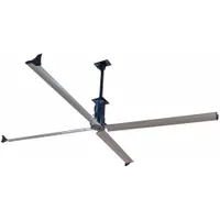 SKYBLADE Ceiling Fan: 133,484 cfm Airflow, 16 ft Blade Dia, Variable Speeds, 230V AC, Three Phase (MPN STEP-1649-423-3)