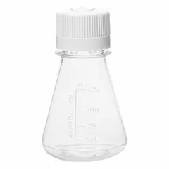 Plastic Erlenmeyer Flask, Polycarbonate, 125 mL, Sterile, MPN UNERFLSPC125