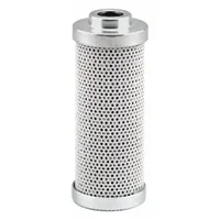 Cartridge hydraulic filter with cellulose media for removing contaminants from hydraulic systems. Inside diameter 3/8 in, outside diameter 1 1/4 in. Includes O-ring. Compatible with Hydac vehicles