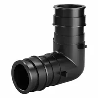 ZURN Barbed Fitting Elbow: 1 5/64 in ID x 1 1/2 in Pipe Size, Barbed, Polymer, Expansion (MPN QEPE77X)