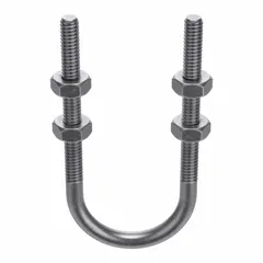 This steel U-bolt has a plain finish and a 1/4"-20 thread size. It is designed for use with 1/2 in pipe and has an inside height of 2 15/16 in. Commonly used to secure pipes, conduit, or tubing to structural supports in piping systems. Sold in a pack of 5.