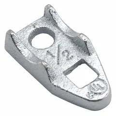 Surface mount clamp back designed to create space between 2-1/2 in trade size RMC conduit and the mounting surface. Made of electroplated iron with a screw-on mounting type. UL Listed. Overall dimensions: 2-13/32 in width, 13/16 in height, 2-3/4 in length.