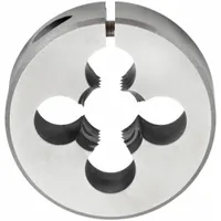 CLE-LINE Round Threading Die: 7/16"-20 UNF, 1 1/2 in OD, Adj, High Speed Steel (MPN C65866)