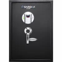 Safe: Biometric Lock, 1.45 cu ft Capacity, Steel, 19 3/4 in H x 14 in W x 13 in D, Not Fire Rated (MPN AX11650)