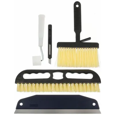 OEM APPROVED VENDOR Wallpaper Tool Kit, 5 Pieces, Plastic, 7 3/8 in Width - Wallpaper Tool Kits