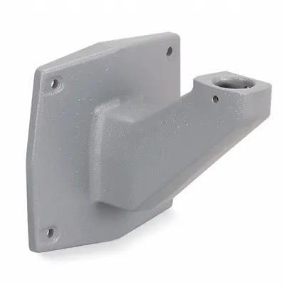 FEDERAL SIGNAL Mounting Kit: Gray, 6 3/8 in Overall Wd, 5 7/8 in Overall Lg - Threaded-Mount Warning Light Bases