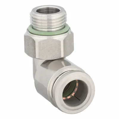 AIGNEP USA Stainless Steel Push-to-Connect x MBSPP Elbow Fitting - Stainless Steel Tube Fittings