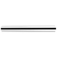 Polished chrome tubing component for modular rigid barrier systems. Used in crowd control and queue management to create pedestrian guidance lanes. Compatible with TENSABARRIER barrier systems.