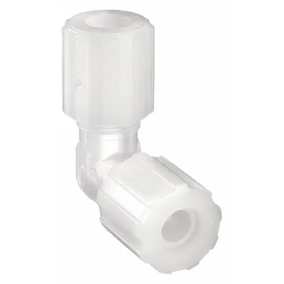 PARKER Flared Fitting Elbow: 1/2 in OD x 1/2 in OD Fitting Size, Flared - PFA 45-Degree Flare Tube Fittings