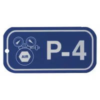 This lockout tag is made of polystyrene and features English text with no header. It includes holes for attachment and is used in lockout/tagout procedures to indicate that equipment is under maintenance and should not be operated