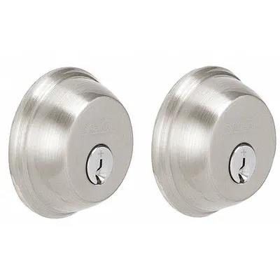 SCHLAGE B62N 619 Standard Cylindrical Deadbolt, Satin Nickel, C Keyway - Standard Cylindrical Deadbolts