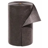 PIG Sorbent Roll: 150 ft Lg, 24 in Wd, Gray, Polypropylene, 150 ft Roll Lg, 24 in Roll Wd, Roll (MPN MAT202-01)