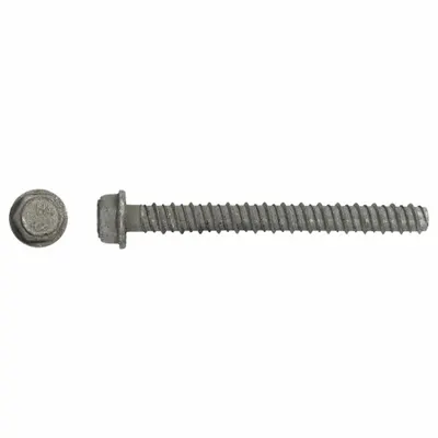 RED HEAD Screw Anchor: 5 in Overall Lg, 1/2 in Dia, Stainless Steel, Plain, External Hex - Heavy-Duty Hex-Head Screw Anchors