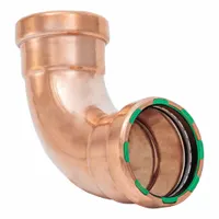 QUICKFITTING SUREPRESS Crimp Elbow: 90° Elbow, 2 1/2 in CTS x 2 1/2 in CTS size, Copper, EPDM O-Ring (MPN SPWE77R)