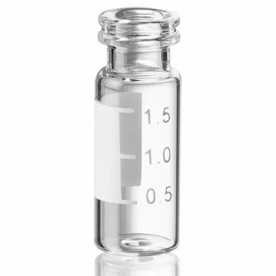 GLOBE SCIENTIFIC Vials: 2 mL, B, Includes Closure, No Closure, 12 mm Body Dia - Glass Chromatography Vials