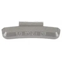 PERFECT EQUIPMENT Clip-On Wheel Weight: Wheel Weights, Clip-On, Aluminum, MC, Passenger Cars, Zinc (MPN MC225Z)