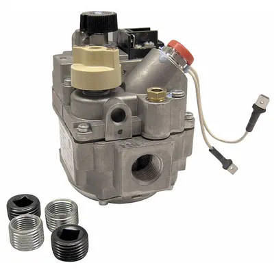 ROBERTSHAW Gas Valve: Standing Pilot, Single Stage, 100,000 BtuH, Slow Opening, 24V AC - Standing Pilot Gas Valves