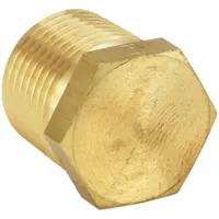 PARKER Plug: Plug, CA360 Brass, 3/4 in, NPT Threaded, 3,500 psi, 1 1/16 in Lg (MPN 3/4 HP-B)