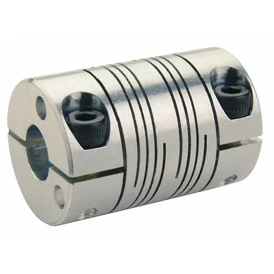 RULAND MANUFACTURING Motion Control Coupling: 3° Angular Misalignment, 3/8 in Bore Dia 1, Inch - General Purpose Clamp-On Beam Shaft Couplings