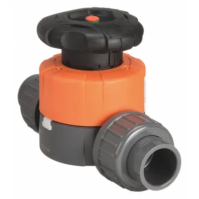 GEORG FISCHER 2 in PVC Diaphragm Valve - PVC Diaphragm Valves for Chemicals