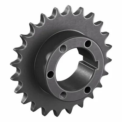 TSUBAKI Sprocket: For 50 Chain, 24 Teeth, 4.788 in Pitch Dia, 5.122 in Outside Dia - Size 50 Bushed-Bore Roller Chain Sprockets