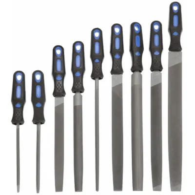 WESTWARD File Set: Includes Handle, 9 Pieces, Bastard Cut - General Purpose File Sets