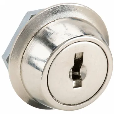 COMPX NATIONAL Cam Lock: Std Keyed Cam Lock, Keyed Different, Zinc Die-Cast, Nickel - Keyed Cam Locks