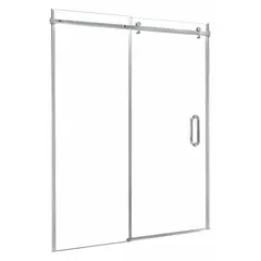 This sliding shower door is designed for residential and light-commercial bathroom installations. It fits openings with a maximum width of 60 inches and an overall height of 76 inches, featuring clear tempered glass for safety.