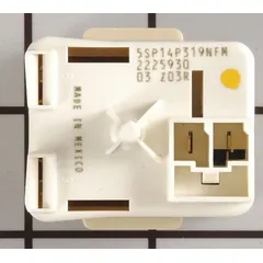 OEM start device for refrigerators and freezers. Provides the initial electrical boost to start the compressor, ensuring reliable cooling system operation.