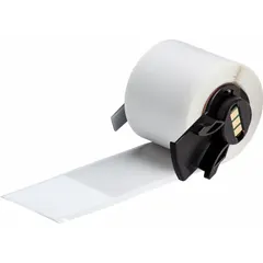 Wraparound Label: 6 in x 1 1/2 in, 1 1/2 in, Vinyl, White (Matte), For 0.64 in to 1.43 in Wire Dia (MPN M6-34-427). Key specifications — Printer Series Compatibility: BMP71; Recommended Ribbon: M7-R4300.