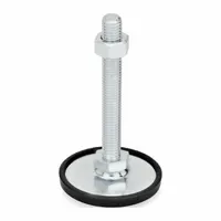 JW WINCO Male-End Leveling Mount: Swiveling Stud, 1/2"-13 Thread Size, 2.36 in, 2,248 lbf Capacity (MPN 40-60-1/2X13-150-A1-SK)
