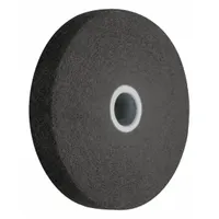 This SCOTCH-BRITE XL-UW unitized wheel is 4 inches in diameter and 1/2 inch wide with a 3/8 inch arbor hole. It features fine, soft (2) silicon carbide abrasive for final finishing and surface conditioning of stainless steel and nickel alloys. Suitable for blending, deburring, and cleaning without altering part geometry