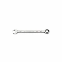 GEARWRENCH Combination Ratcheting Wrench: Alloy Steel, Full Polish Chrome, 3/4 in Head Size, Std (MPN 86949)