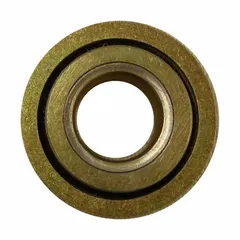 This ALCO bearing is a replacement component for Everest and Jennings wheelchairs. With an overall width of 1 1/16 inches, it supports the wheel assembly to facilitate smooth rolling. Suitable for wheelchair maintenance and repair applications.