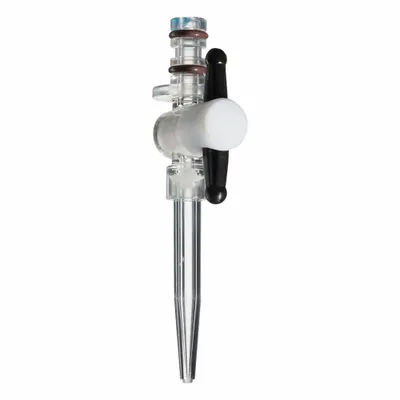 NALGENE Straight Bore Buret: 50 mL, ±0.10 mL, E287, Acrylic, 14.1 mm Body Dia - Plastic Burets