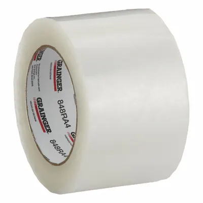 OEM Acrylic Packing Tape: 2 mil Tape Thick, 3 in x 110 yd, 3 in, Clear, SD - Medium-Duty Acrylic Tape