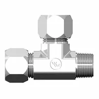 WEATHERHEAD Compression Tee Fitting: 1/2 in OD x 1/2 in Pipe x 1/2 in OD Size, 1/2"-14 Thread Size (MPN 7755X08X08X08)