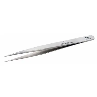 AVEN Tweezers: Titanium, Point, Relieved Tip - Solder-Resistant Titanium Tweezers