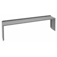 TENNSCO Shelf Riser: 72 in Overall Wd, 10 1/2 in Overall Dp, Gray, Carbon Steel, Steel, 18 in (MPN R-107218)