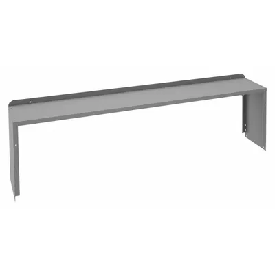 TENNSCO Shelf Riser: 72 in Overall Wd, 10 1/2 in Overall Dp, Gray, Carbon Steel - Risers for Workbenches