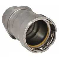 VIEGA MEGAPRESS Crimp Adapter Fitting: 1 in Pipe x 1 in Pipe Size, Press-fit x MNPT, Steel, HNBR (MPN 25111)