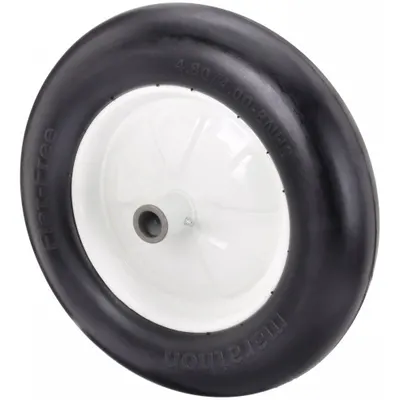 MARASTAR Flat-Free Wheel: 15 1/2 in Wheel Dia., 3 5/8 in Wheel Wd, Polyurethane - Flat-Free Polyurethane Foam Wheels